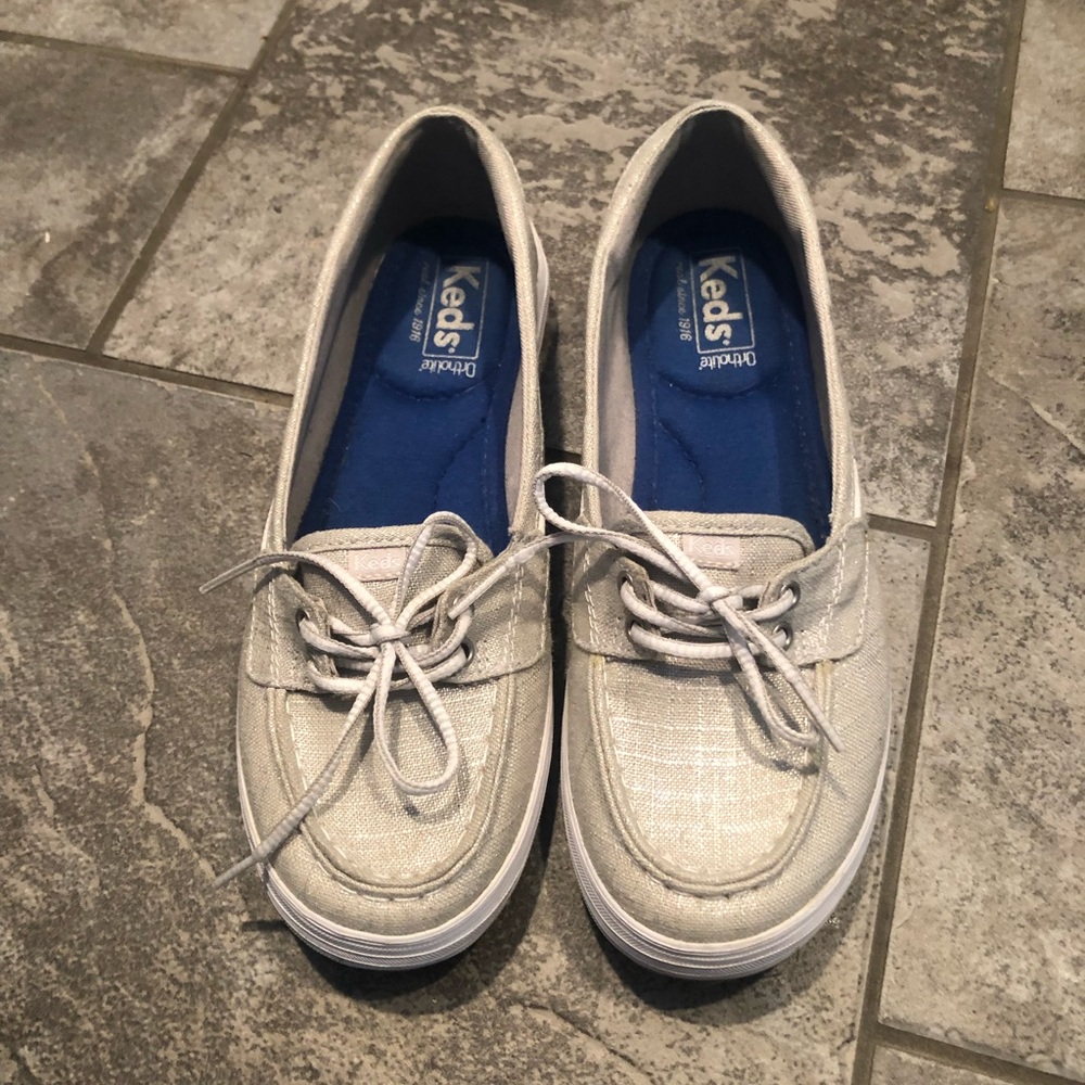 Silver Boat Shoes